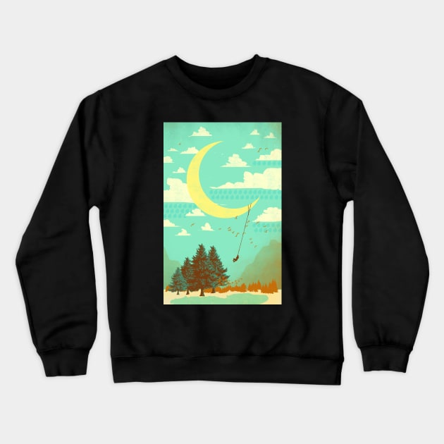 MOON SWING Crewneck Sweatshirt by Showdeer